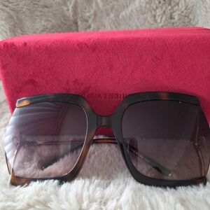 Carolina Herrera Brown Sunglasses